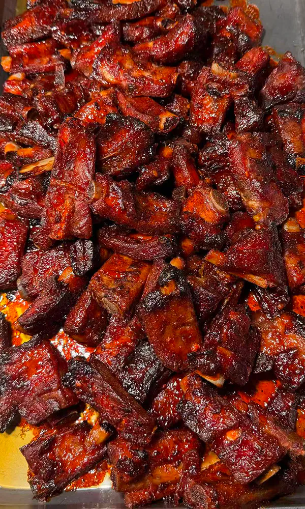 BBQ spare ribs at Imperial China Buffet，a Chinese & Japanese Buffet Restaurant in Watertown
