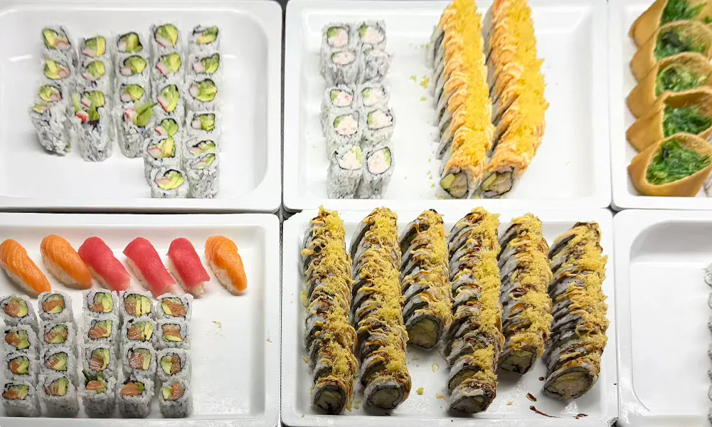 Sushi at Imperial China Buffet，a Chinese & Japanese Buffet Restaurant in Watertown